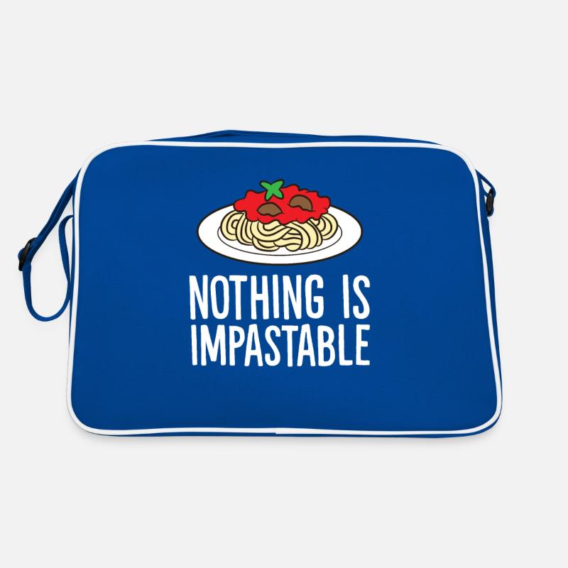 Nichts ist unanfechtbar Spaghetti Pasta Retro Tasche