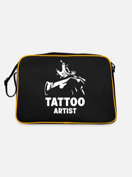 Tattoo Artist Tattoo Tattoo Studio - Retro Bag - black/gold - Back