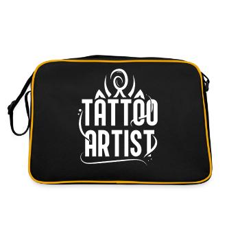 Tatoueur Tattoo Studio Tatouage Tatouage - Sac Retro - noir/or - Dos