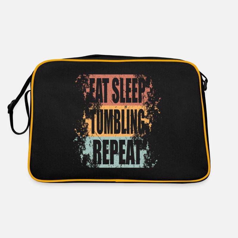Tumbling Eat Sleep Repeat Retro Tasche