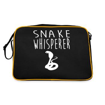 Tshirt Serpent - Sac Retro - noir/or - Dos