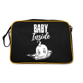 Bébé à l’intérieur Bébé à l’intérieur annonce enceinte - Sac Retro - noir/or - Dos