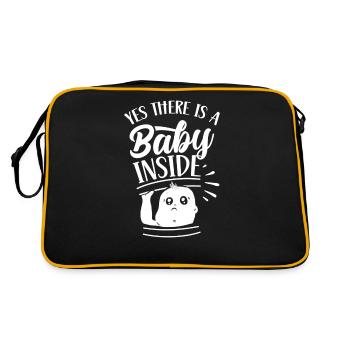 Bébé à l’intérieur Bébé à l’intérieur Annonce Enceinte - Sac Retro - noir/or - Dos