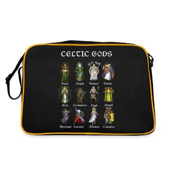 Dieux de la mythologie celtique antique - Sac Retro - noir/or - Dos