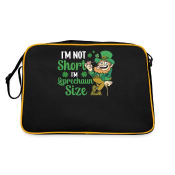 Je ne suis pas petit j’ai la taille de lutin irlandais - Sac Retro - noir/or - Dos