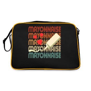 Love Mayonnaise Squeeze Gift - Retro Bag - black/gold - Back