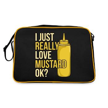 Mustard Sauce Bottle Gift - Retro Bag - black/gold - Back