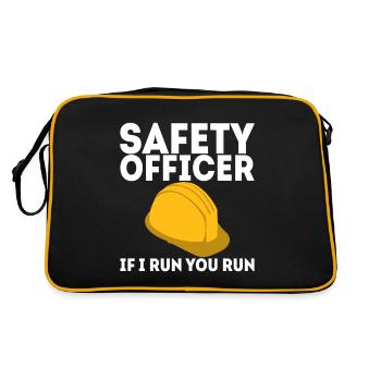 Agent de sécurité, si je vous dirige - Sac Retro - noir/or - Dos