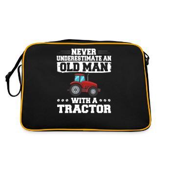 Tracteur Agriculteur Tracteur Agricole Tracteur Agriculteur - Sac Retro - noir/or - Dos