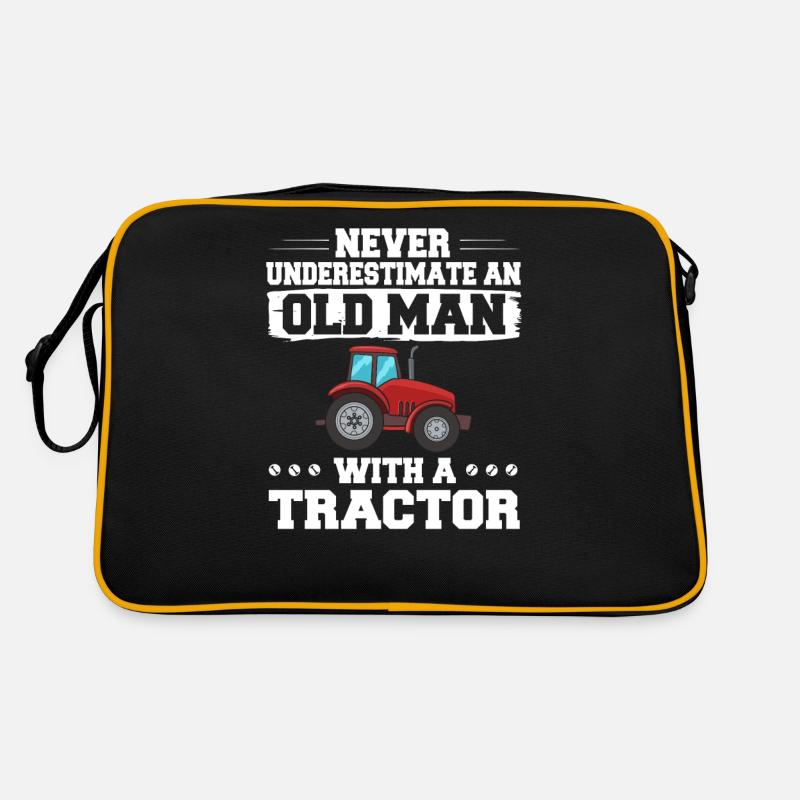Traktor Landwirt Trecker Ackerschlepper Bauer Retro Tasche