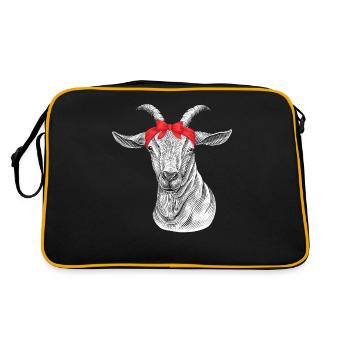 Chèvre Chèvre Chèvres - Sac Retro - noir/or - Dos
