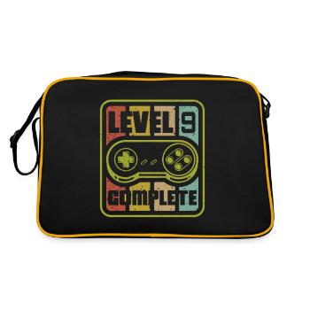 Niveau 9 Jeu complet du 9e anniversaire du joueur - Sac Retro - noir/or - Dos