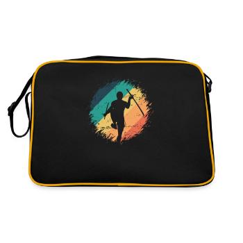 Krabi Krabong Kampfsportart Sport Thailand - Retro Tasche - Schwarz/Gold - Hinten