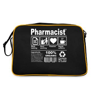 Pharmacien - Sac Retro - noir/or - Dos