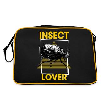 Insect Lover - Insect , Inseto, Insecte - Sac Retro - noir/or - Dos