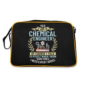 Chemical Engineer Chemical Engineering Science - Retro Bag - black/gold - Back