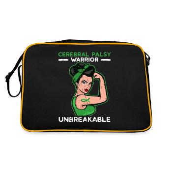 Cerebral Palsy Warrior Incassable - Cérébral - Sac Retro - noir/or - Dos