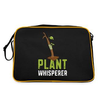 Plant Whisperer Funny Hobby Gardening - Botany - Retro Bag - black/gold - Back