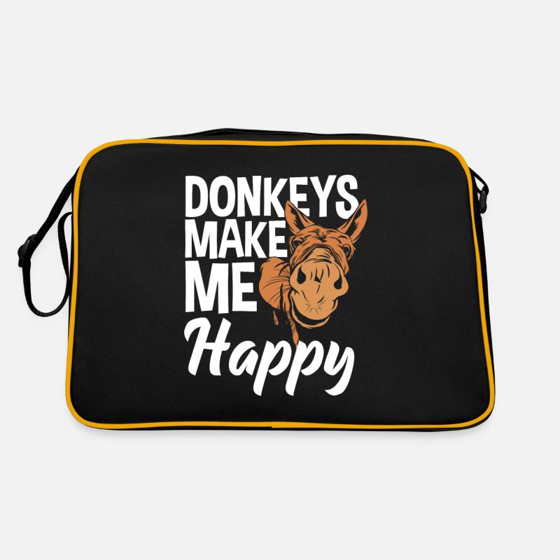 Funny donkey lover gift Retro Bag