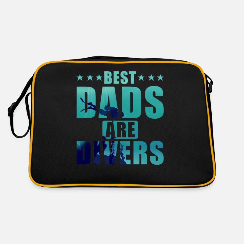 Diver Papa Best Father Diving Retro Bag