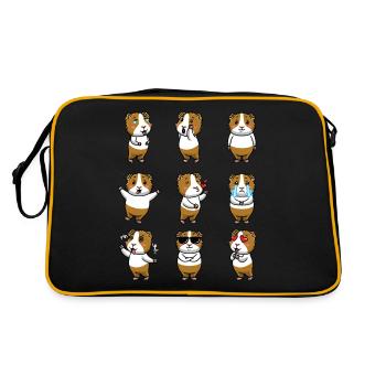 Cochons d’Inde Cochons d’Inde domestiques - Sac Retro - noir/or - Dos