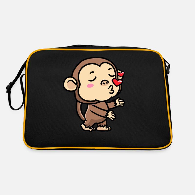 Émoticône de singe Emotion Monkey Lover Sac Retro