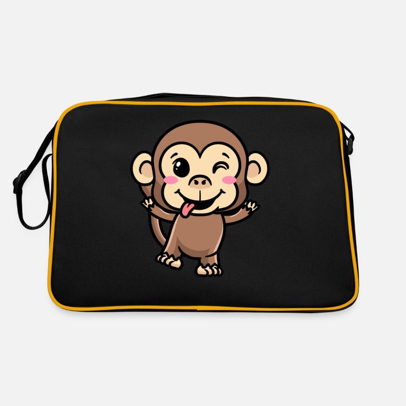 Émoticône de singe Emotion Monkey Lover Sac Retro