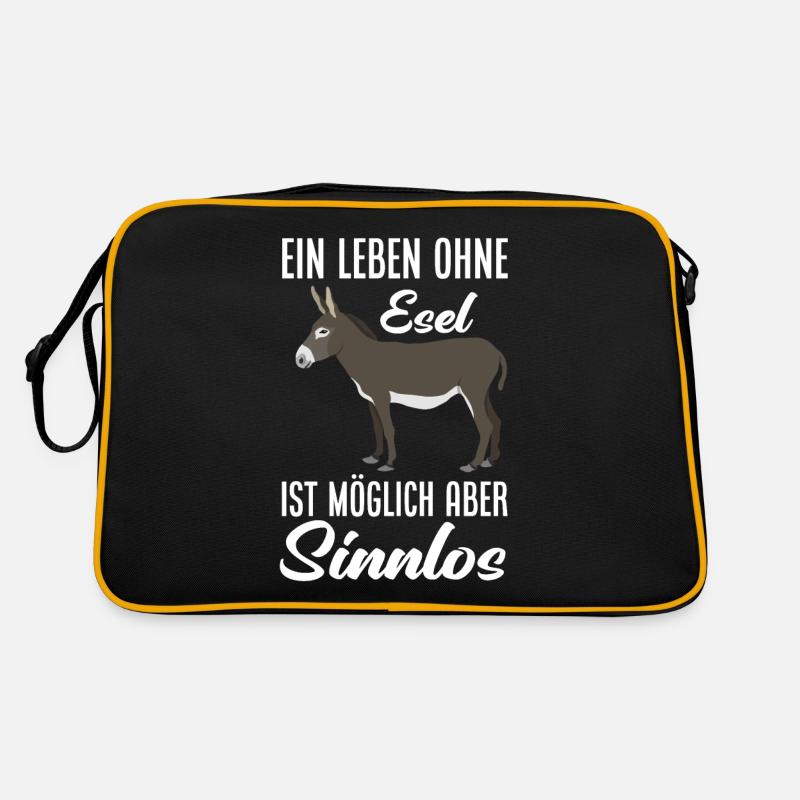 A life without a donkey is possible but pointless donkey Retro Bag