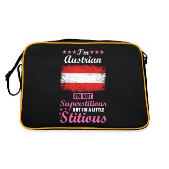Austrian Mrs. Superstitious Stitious - Retro Bag - black/gold - Back