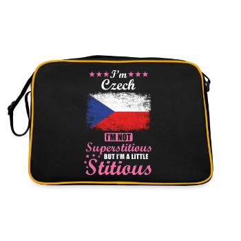 Czech Mrs. Superstitious Stitious - Retro Bag - black/gold - Back