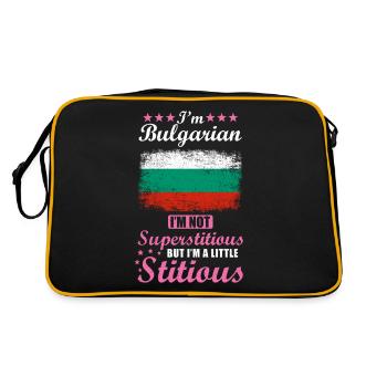Femme bulgare Superstitieuse Stitious - Sac Retro - noir/or - Dos