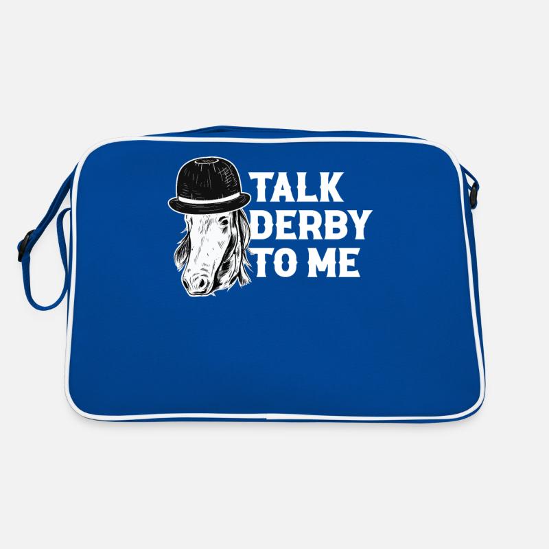 Talk Derby To Me Pferd Geschenk Retro Tasche