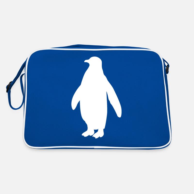 Pinguin Seevogel Meeresvogel Vogel Geschenk Retro Tasche