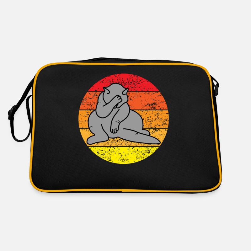 Cat Facepalm Funny Kitten Retro Gift Retro Bag