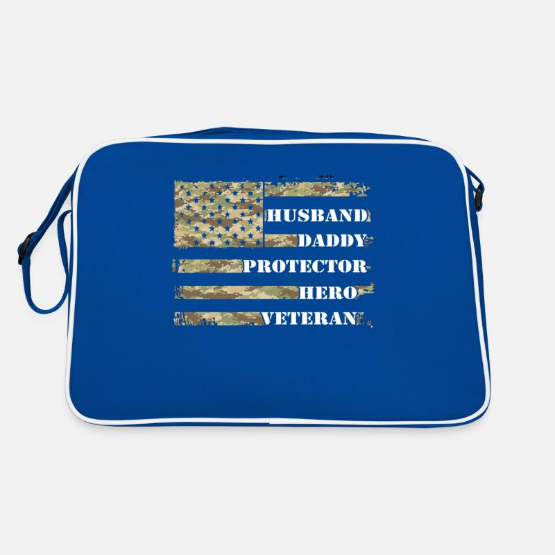 Husband Daddy Protector Hero Veteran Retro Tasche