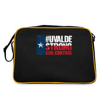 Uvalde Strong Gun Controll - Retro Bag - black/gold - Back
