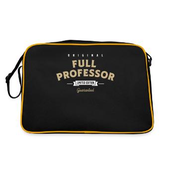 Full Professor Funny Job Title Profession - Retro Bag - black/gold - Back
