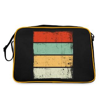 Retro Background Sunset Grunge - Retro Bag - black/gold - Back
