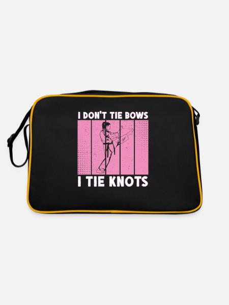 Artistes martiaux amusants pour un athlète fan de - Sac Retro - noir/or - Dos