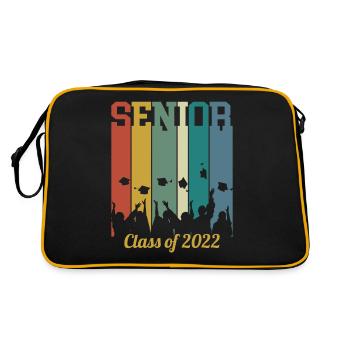 Senior Class Of 2022 Vintage Retro - Retro Bag - black/gold - Back