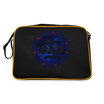 Le meilleur papa de la galaxie L’homme Le mythe - Sac Retro - noir/or - Dos