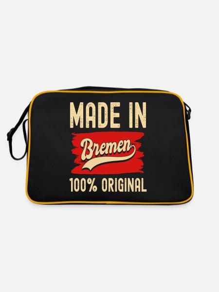 Bremen - Retro Tasche - Schwarz/Gold