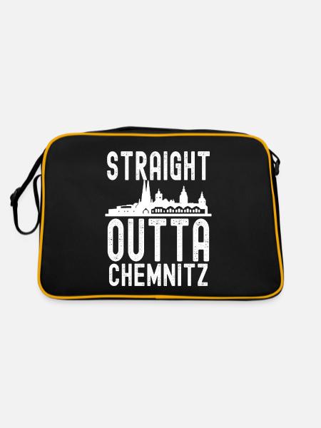 Chemnitz - Retro Tasche - Schwarz/Gold