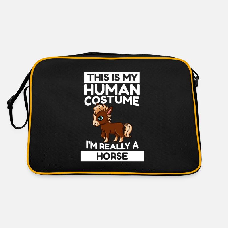 This Is My Human Costume I'm Really A Horse Retro Bag