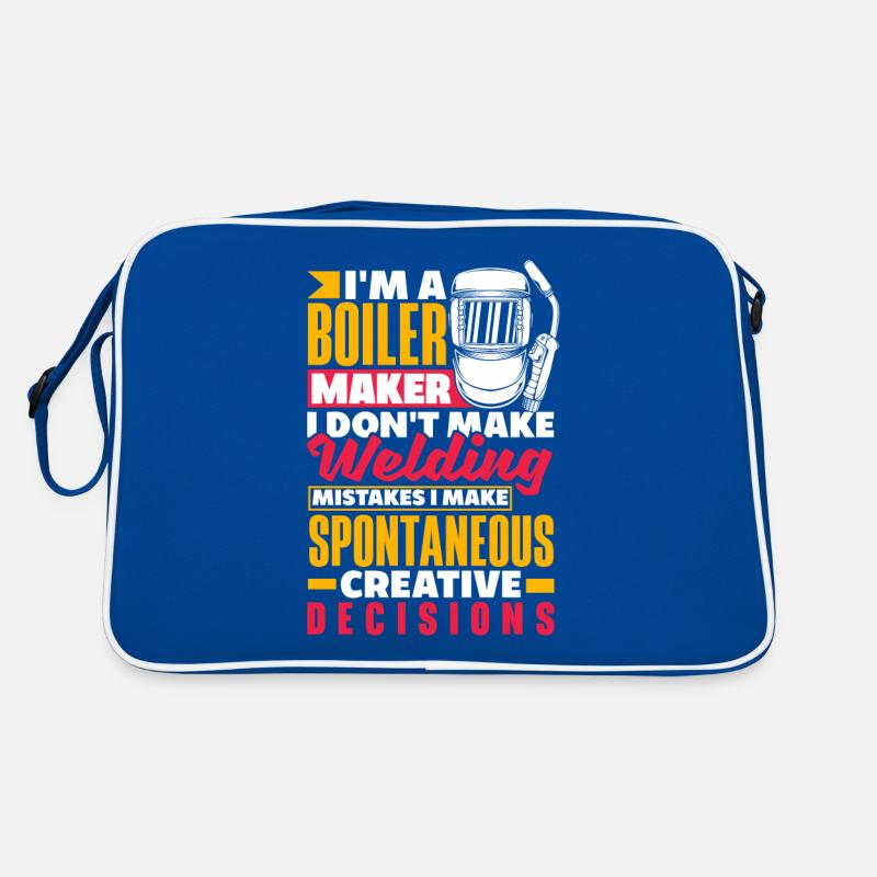 Boilermaker I Dont Make Welding Mistakes Funny Retro Tasche