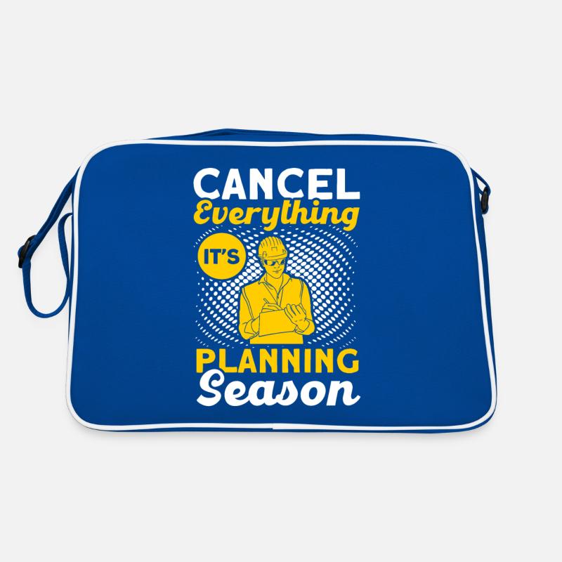 Planning Foreman Construction Manager Construction Project Retro Bag