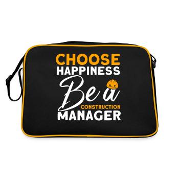 Glück Foreman Construction Manager Construction Project - Retro Bag - black/gold - Back