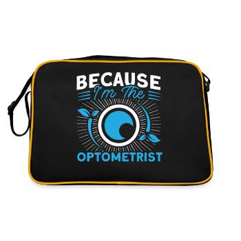 Ophthalmologist Optometry Optician Optician Optician Optician - Retro Bag - black/gold - Back