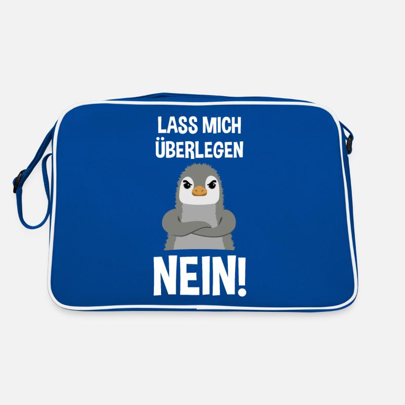 Pinguin Lustiger Spruch Sarkasmus Cooles Geschenk Retro Tasche
