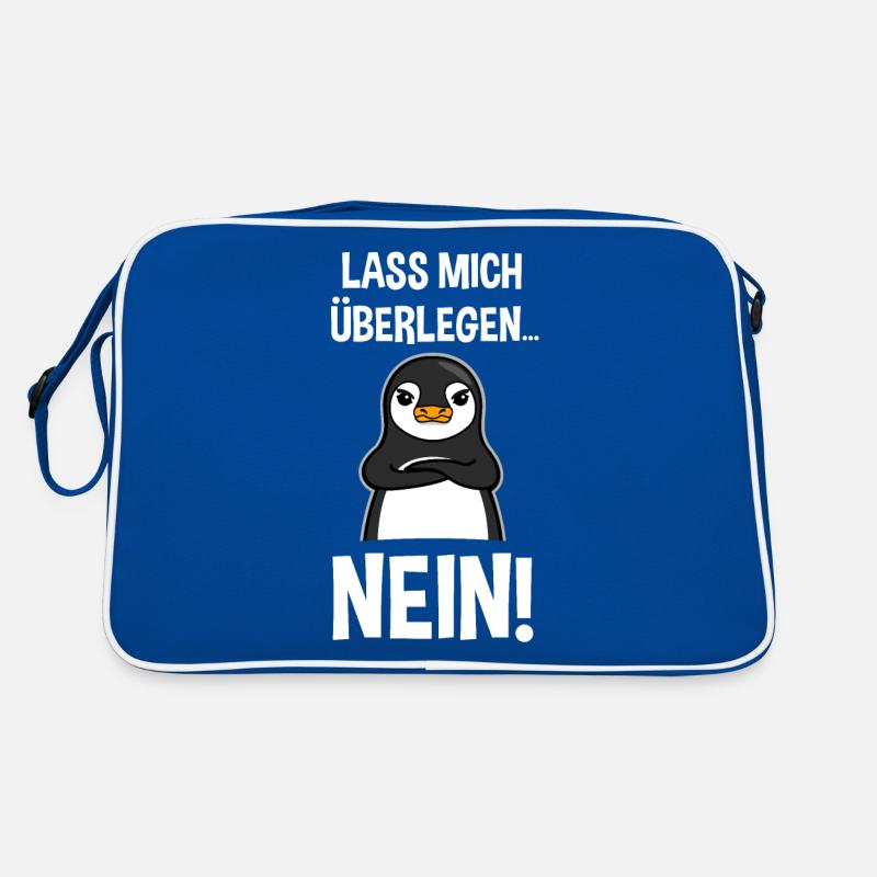 Pinguin Lustiger Spruch Sarkasmus Cooles Geschenk Retro Tasche